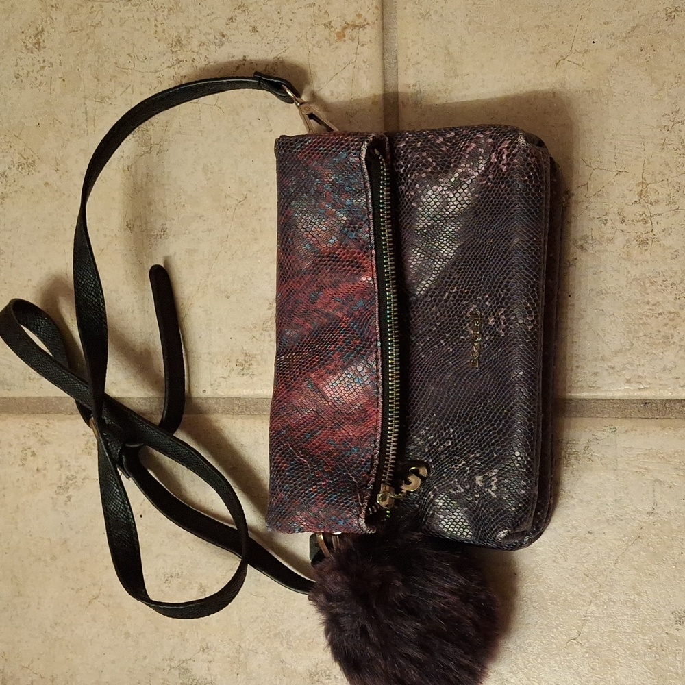 Desuigal Colorful Purse w/ Pom Pom